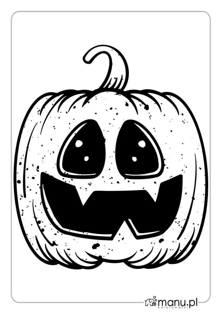 thumbnail of Duża dynia kolorowanka na Halloween