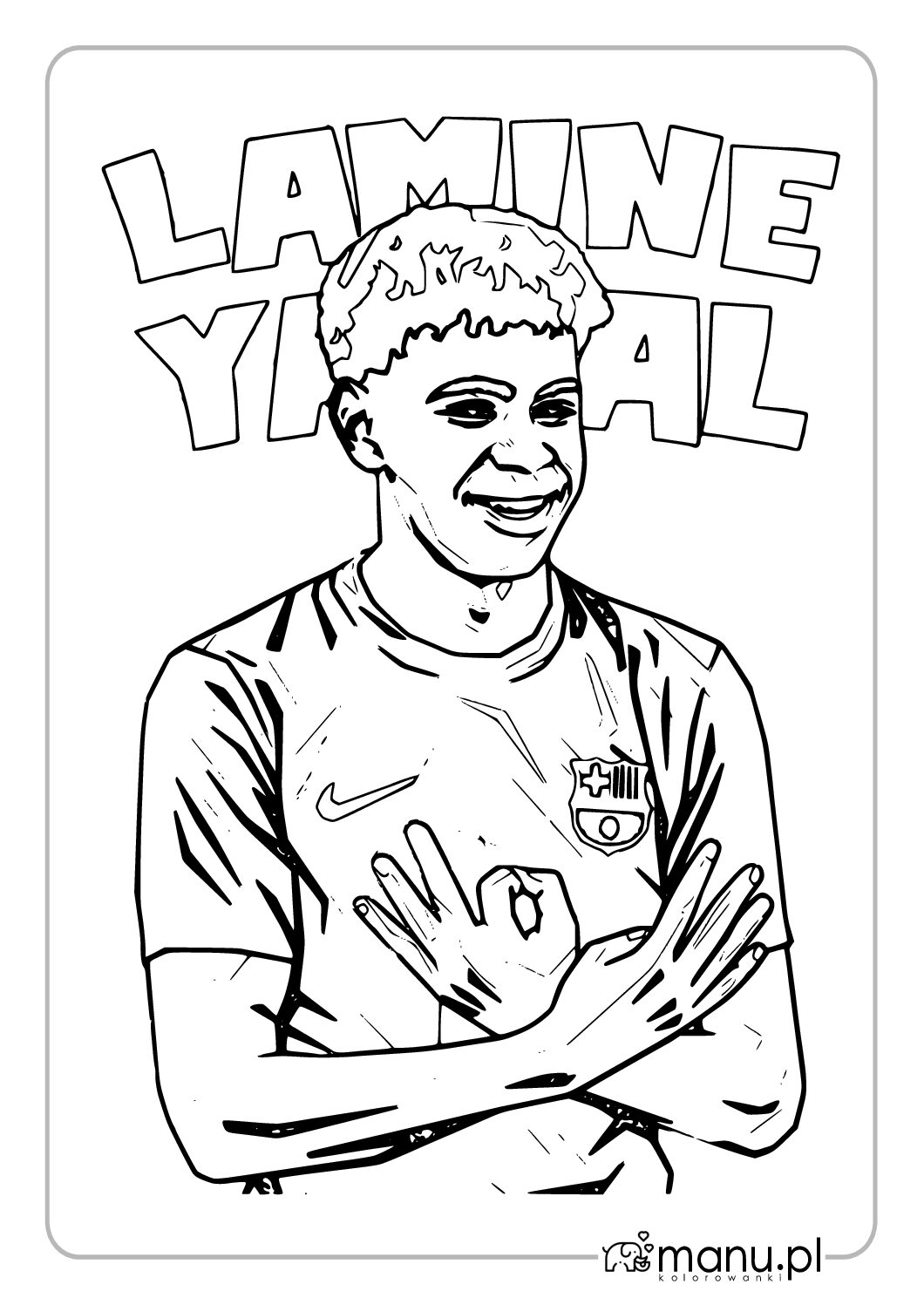 Lamine Yamal Kolorowanka Triumf FC Barcelona PDF Lamine Yamal Kolorowanka Triumf FC Barcelona PDF