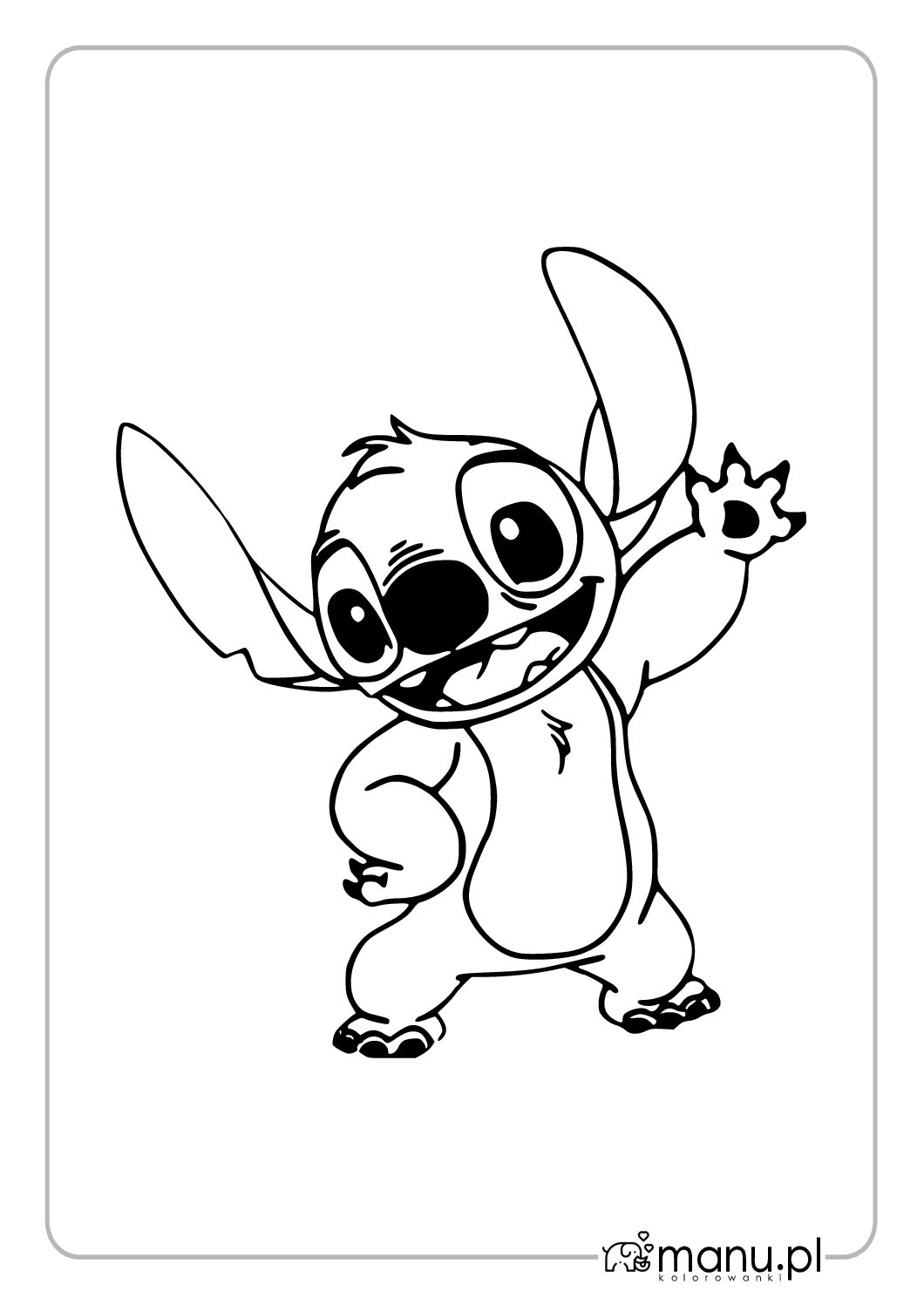 Kolorowanka Stich
