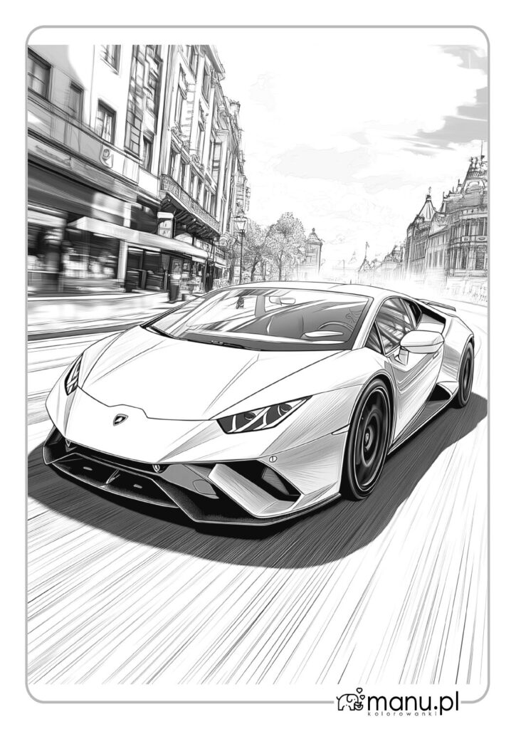 thumbnail of Kolorowanka dla dorosłych Lamborghini