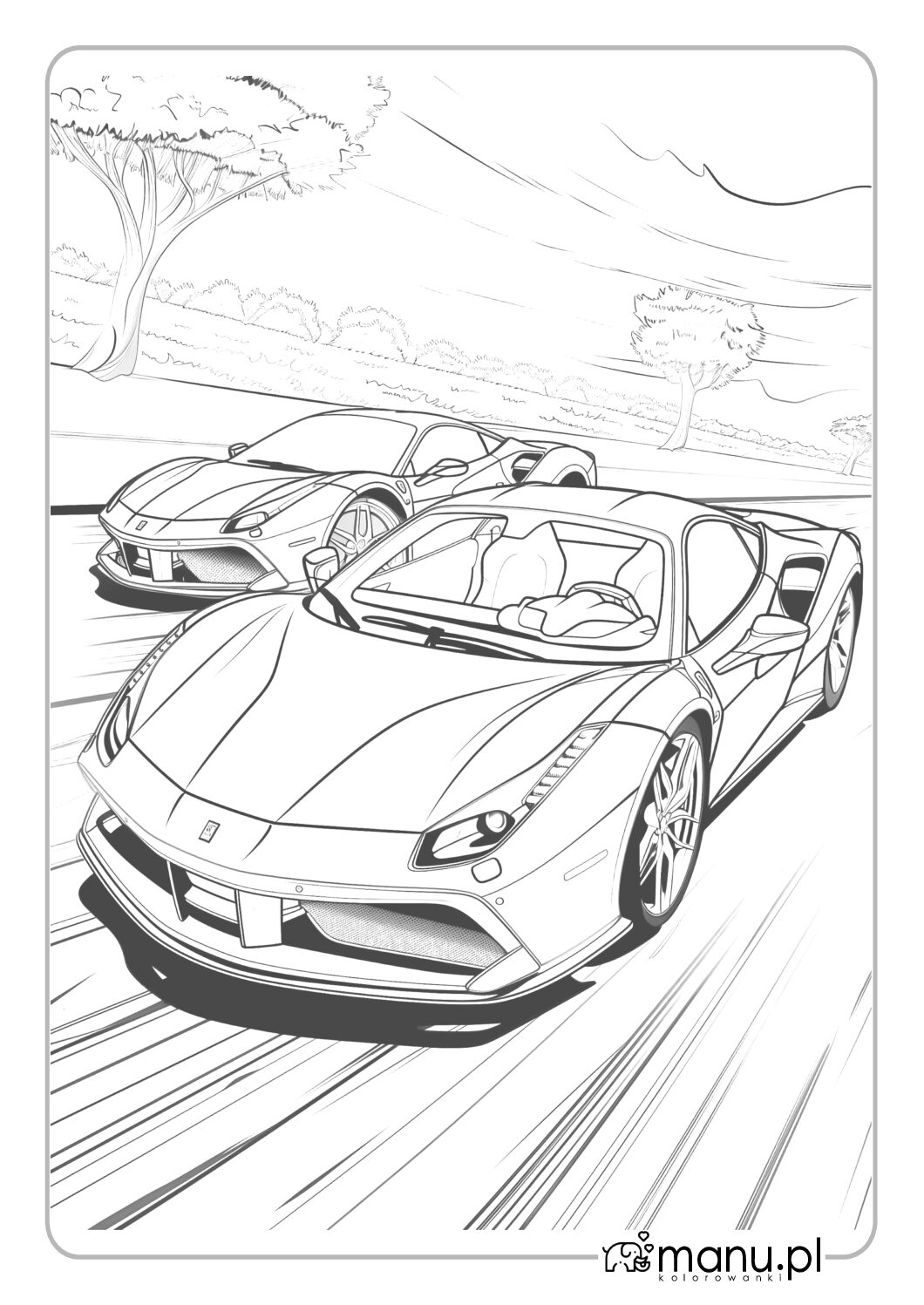 Ferrari Kolorowanka Do Druku Ferrari Kolorowanka Do Druku