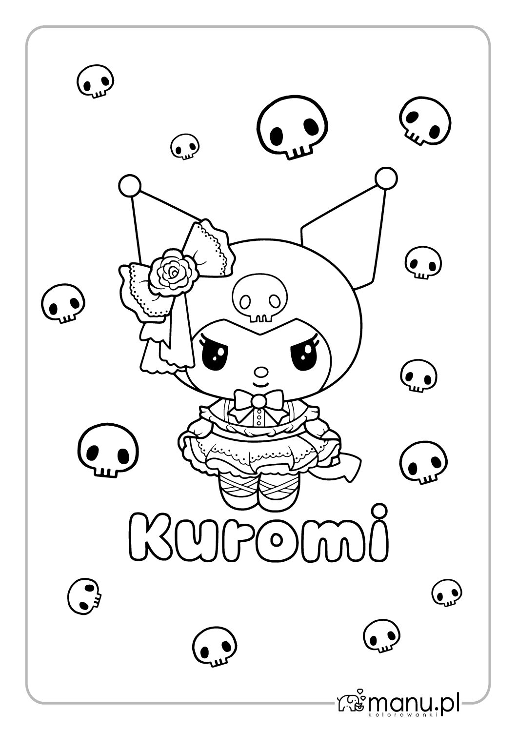 Kuromi I My Melody Kolorowanka Dla Dzieci