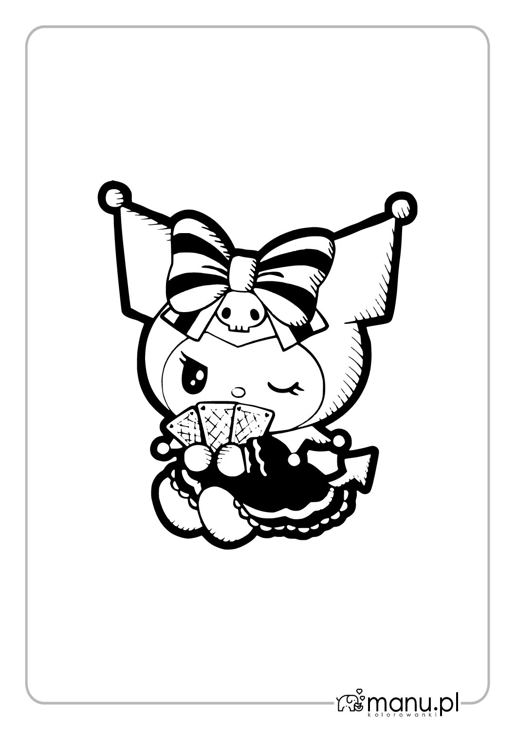 Zestaw Kolorowanek Kuromi 4 Postacie Kuromi