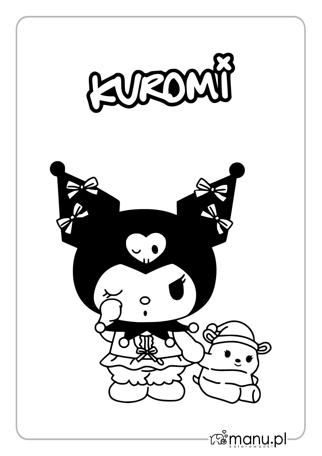 My Melody Urocza Kolorowanka Do Druku Prosty Wz r Dla Dzieci