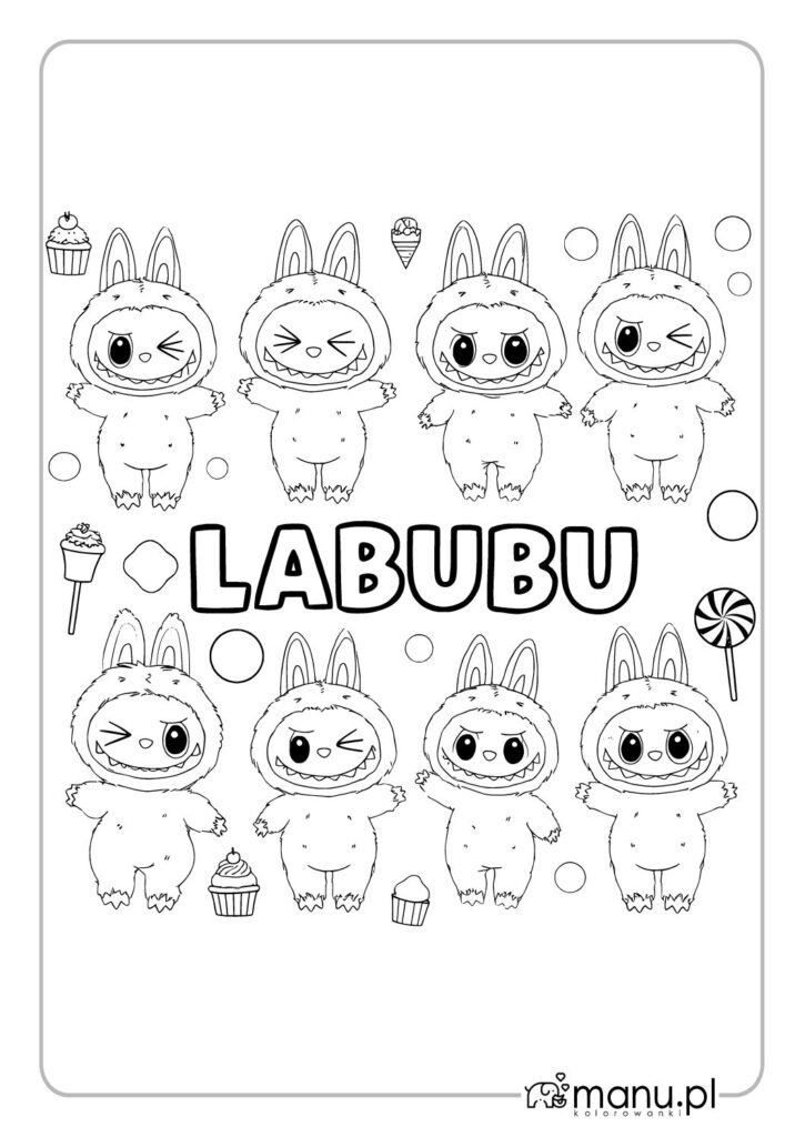 thumbnail of Labubu kolorowanka dla dzieci