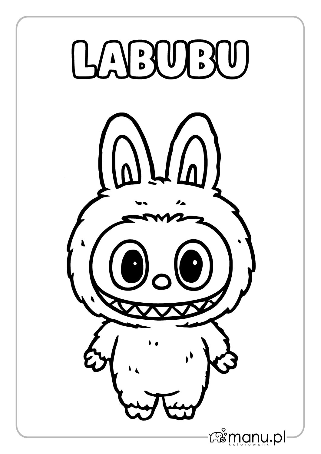 Labubu 9 Emocji Do Pokolorowania Darmowa Kolorowanka PDF