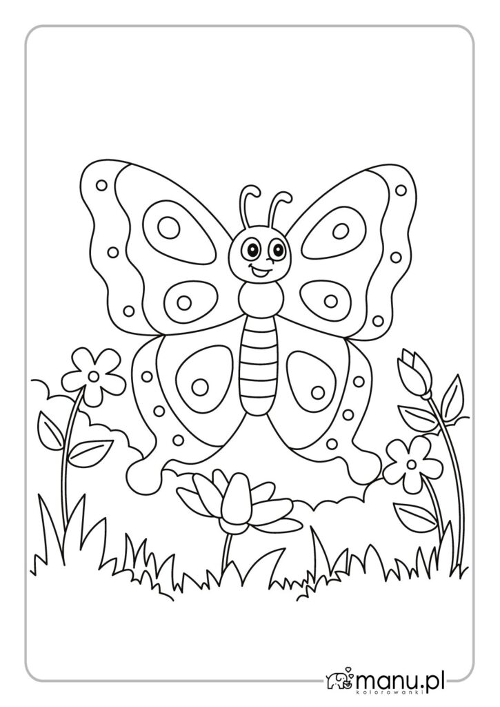 thumbnail of Motyl dla dzieci kolorowanka