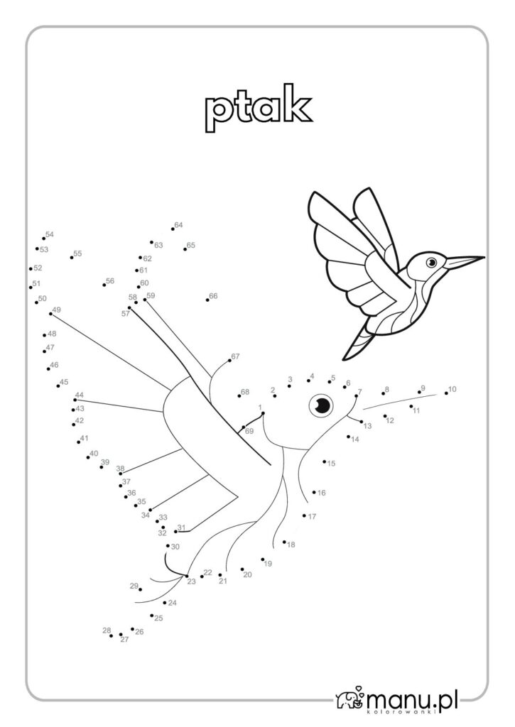 thumbnail of Ptak łączenie po kropkach