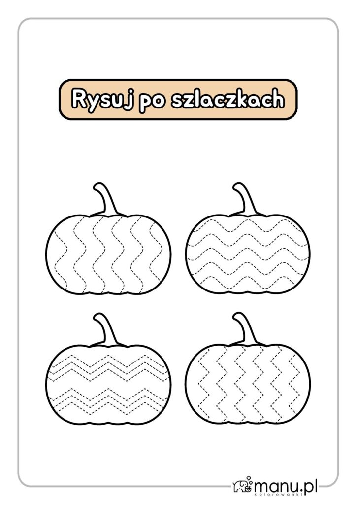 thumbnail of Rysowanie po wzorach – karta pracy dla dziecka