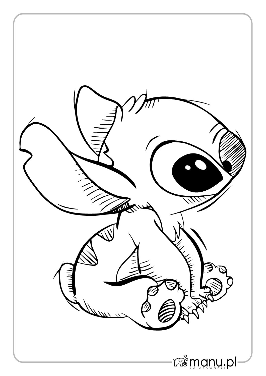 Stitch Siedz cy Kolorowanka Do Druku Dla Dzieci Stitch Siedz cy Kolorowanka Do Druku Dla Dzieci