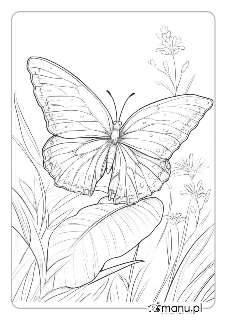 thumbnail of Śliczny motyl bardzo szczegółowa kolorowanka