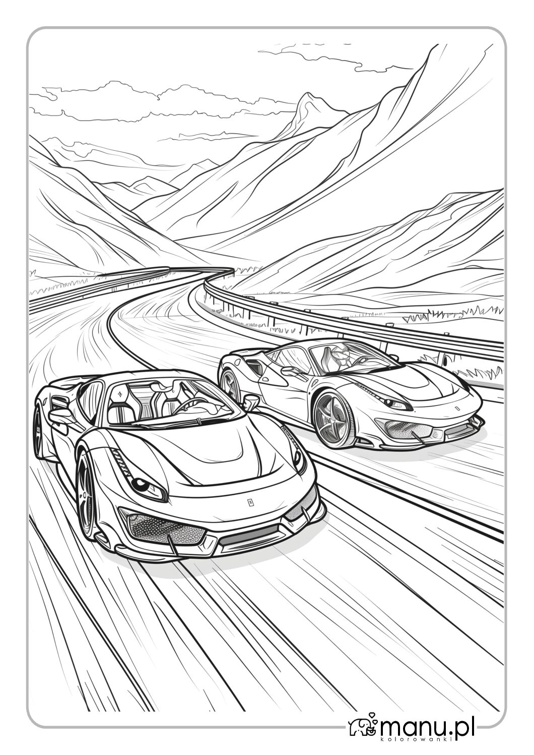 Kolorowanka Sportowe Samochody Ferrari Kolorowanka Sportowe Samochody Ferrari