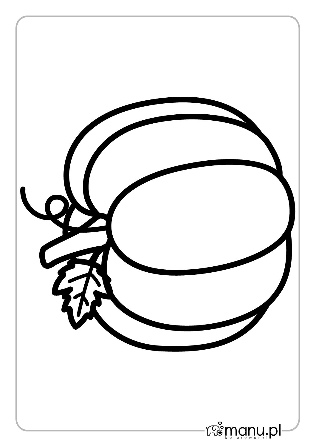 Szablon dyni do druku w formacie PDF
