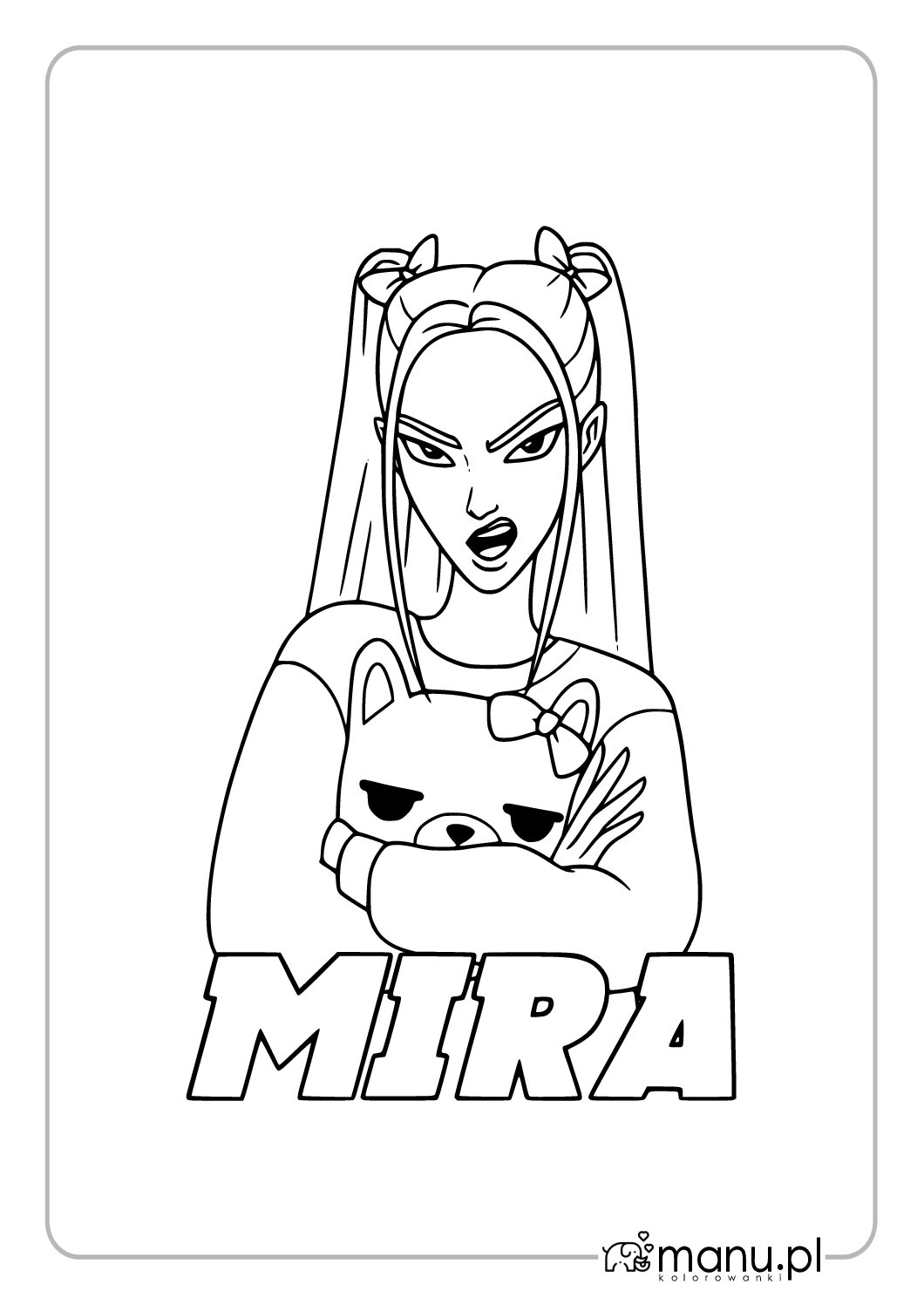 Mira z Huntrix – kolorowanka K-Pop Demon Hunters