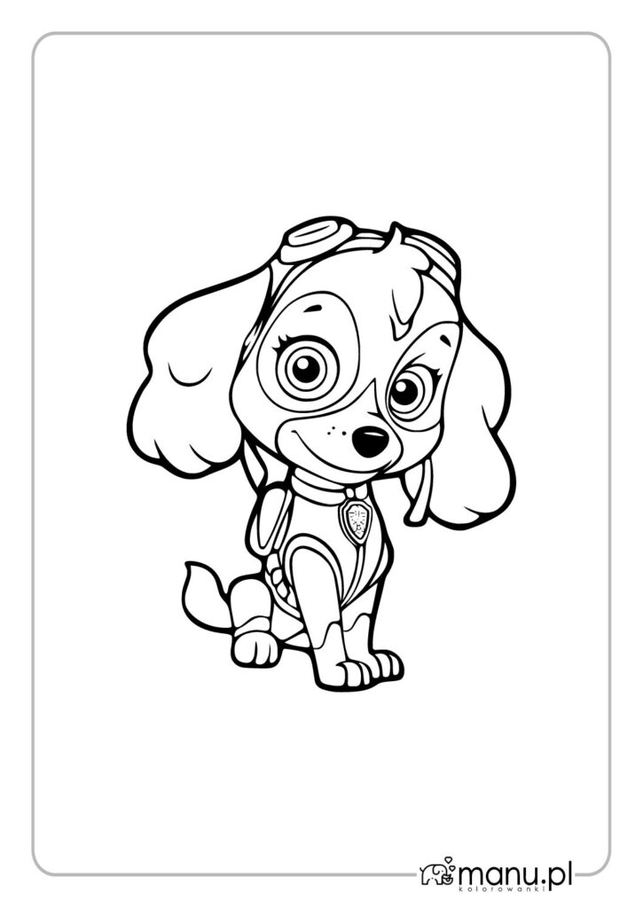 thumbnail of Skye – kolorowanka PDF do druku dla dzieci